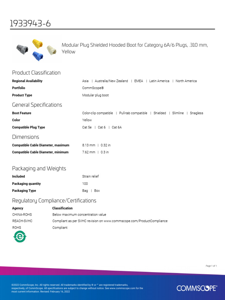 6 Product Specifications | PDF