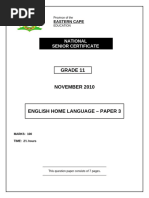 Grade 11 English Paper 3 Exam 2023 | PDF | Question | Essays