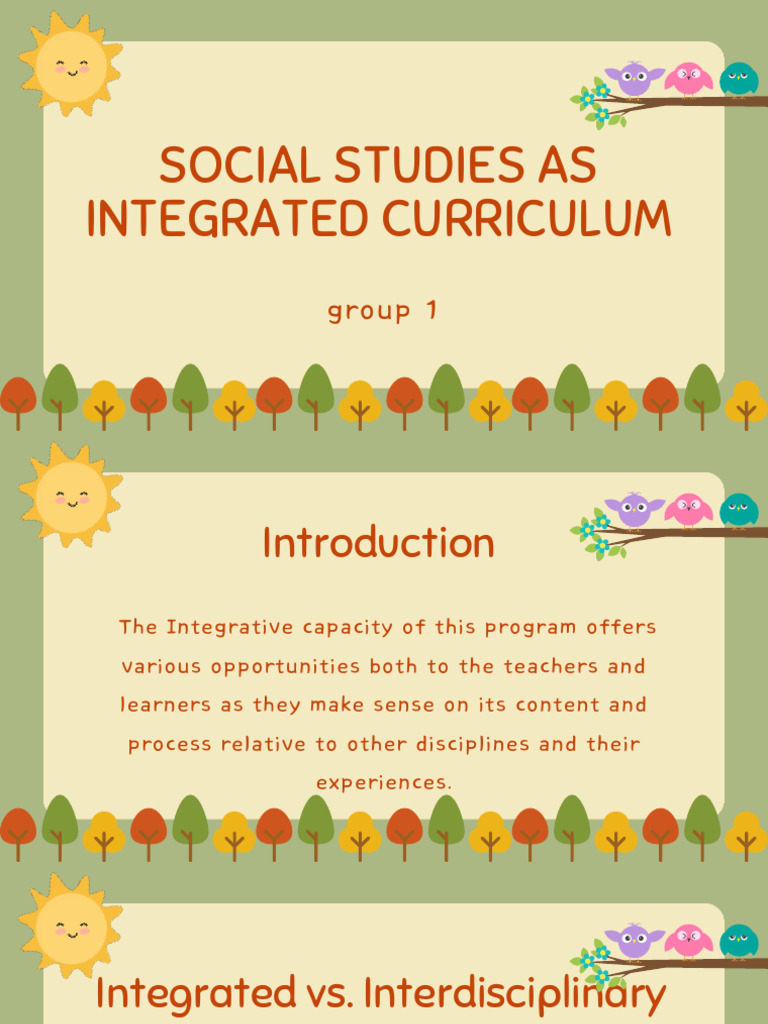 Teaching Social Studies in Elementary Grades (Lesson 2:integrated ...