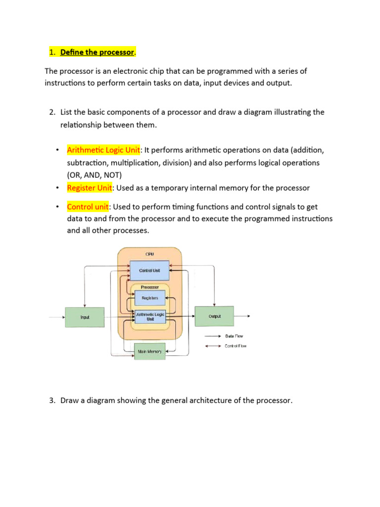 Assignment+1-1+ (1) docxواجب+1 | PDF | Central Processing Unit | Input ...