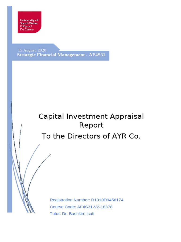 Strategic Financial Management Section 2 | PDF | Net Present Value ...