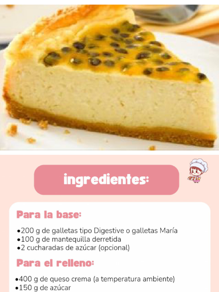 Cheescake de Maracuyá | PDF
