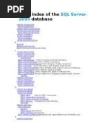 A-Z Index - Command of The SQL Server 2005