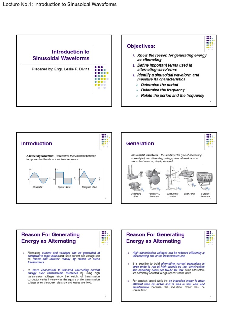 Ckt2 - Lec1 - Introduction To Sinusoidal Waveforms | PDF | Alternating ...