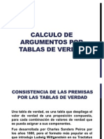 Calculo de Argumentos Por Tablas de Verdad