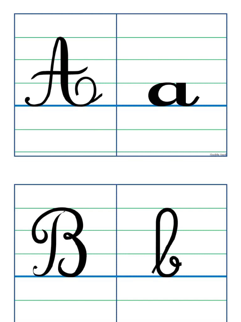 Les 2 Formes D'écriture Cursive... 3ap | PDF