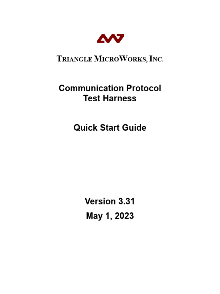 Triangle MicroWorks Test Harness Guide | PDF | Arbitration | Port ...