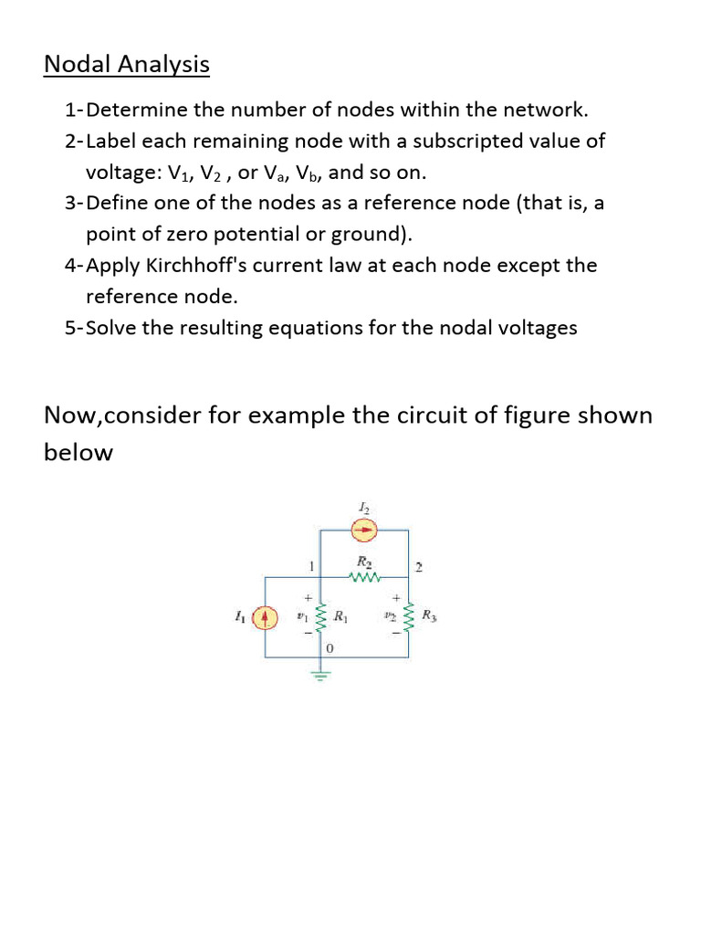 Nodal Analysis | PDF | Electrical Network | Electronics