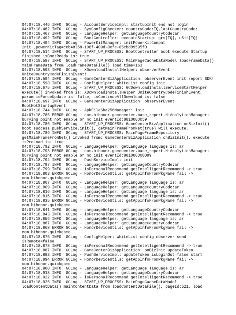 Game Center Startup Log Analysis | PDF | World Wide Web Consortium ...