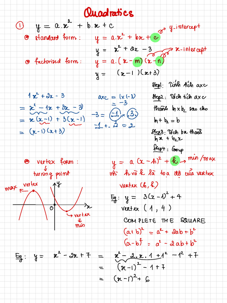 Ultimate Chapter 9 Quadratics Ly Thuyet | PDF | Discrete Mathematics ...