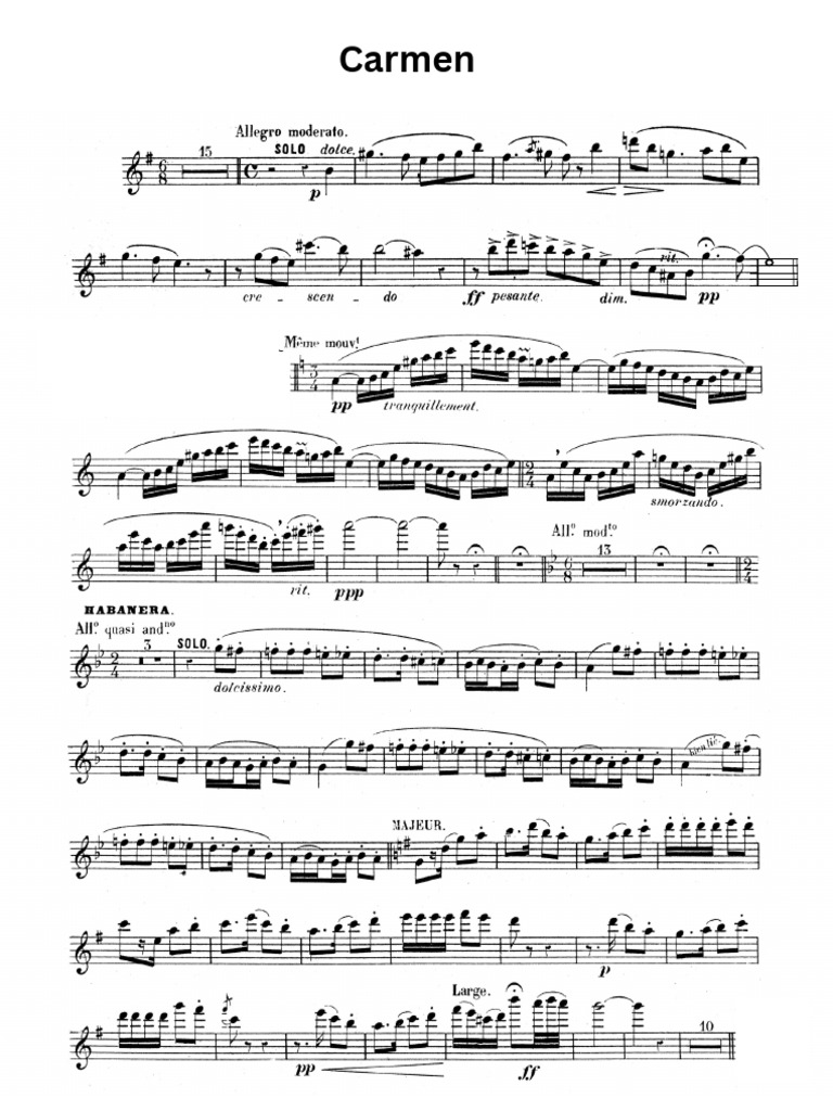 2nd Edition Carmen Flute | PDF