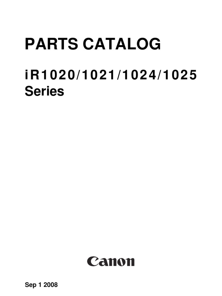 Canon IR-1020 - 1021 - 1024 - 1025 PM | PDF | Manufactured