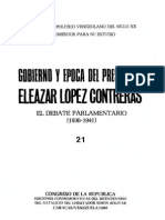 Tomo 21. Gobierno y época del Presidente Eleazar López Contreras