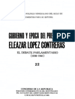 Tomo 22. Gobierno y época del presidente Eleazar López Contreras