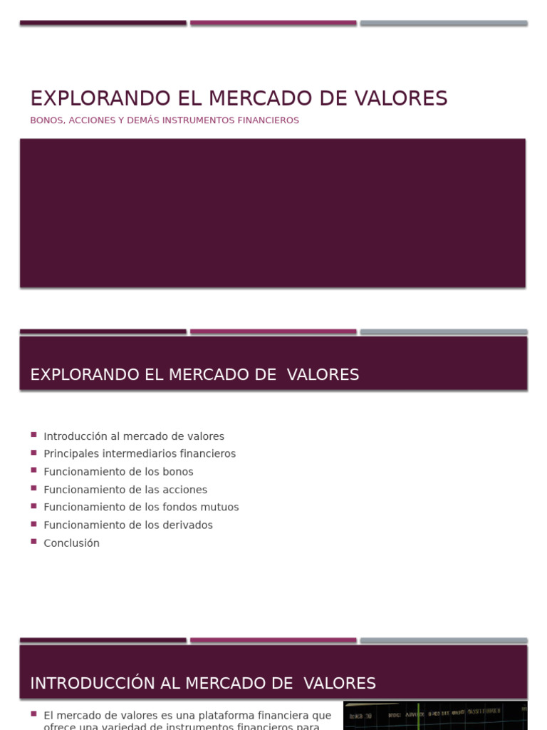 Guía del Mercado de Valores: Bonos y Acciones | PDF | Bolsa de Valores ...