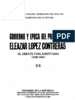 Tomo 23. Gobierno y época del presidente Eleazar López Contreras