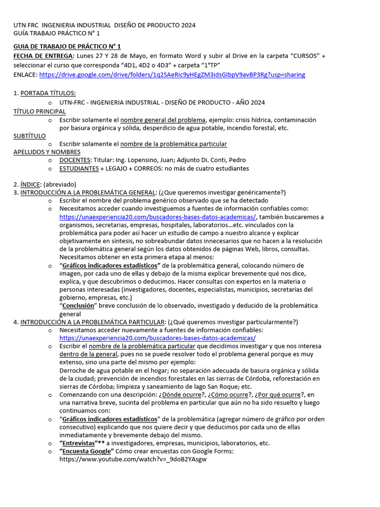 Guia Trabajo Practico N1 | PDF | Diseño | Metodología de encuesta