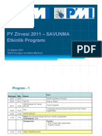 PM Summit 2011-Savunma_Program Ver 6