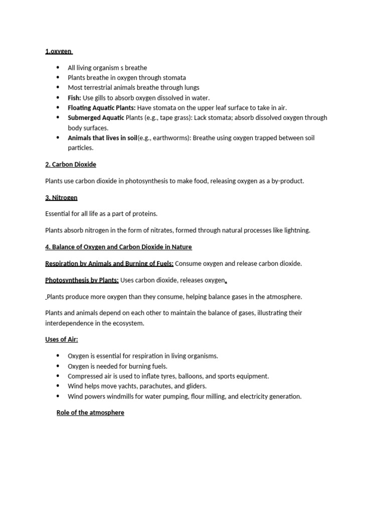 Grade 6 - Air Around Us | PDF