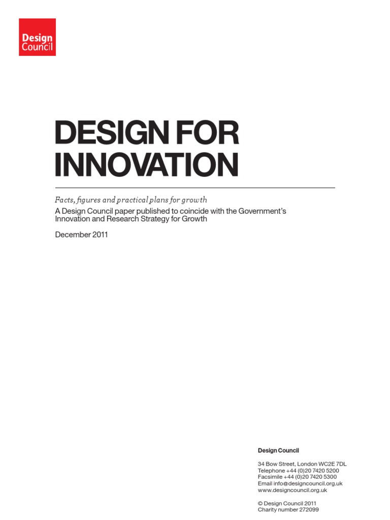 Design For Innovation | PDF | Innovation | Economic Growth