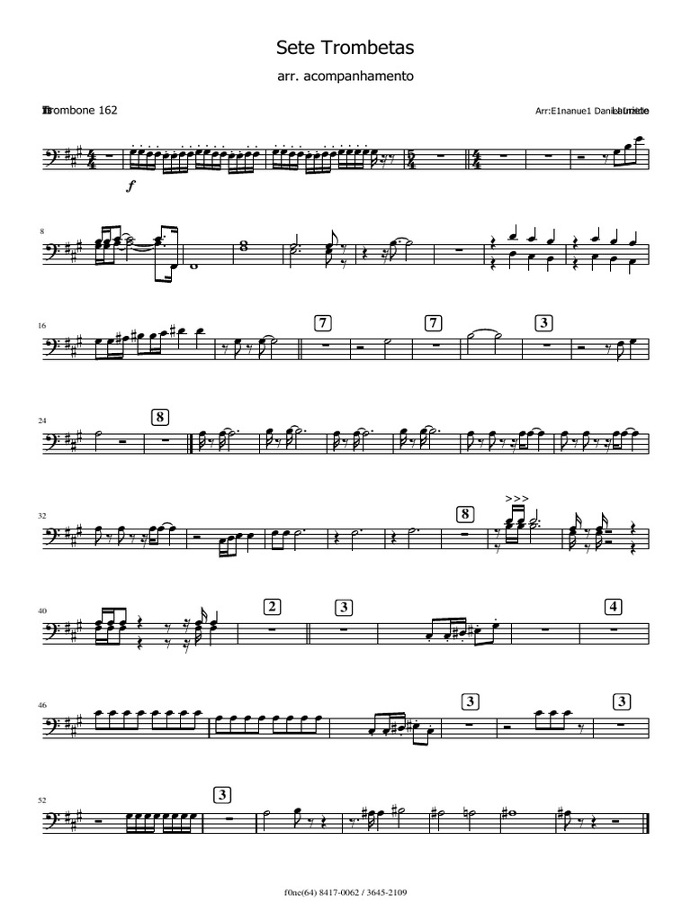 Sete Trombetas Trombone Pdf