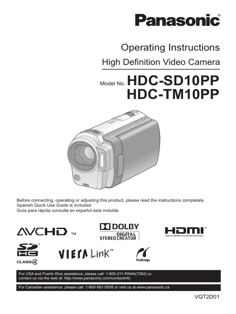 Hdcsd10 Tm10 Vqt2d01 Eng Esp | PDF | Video | Computer Monitor
