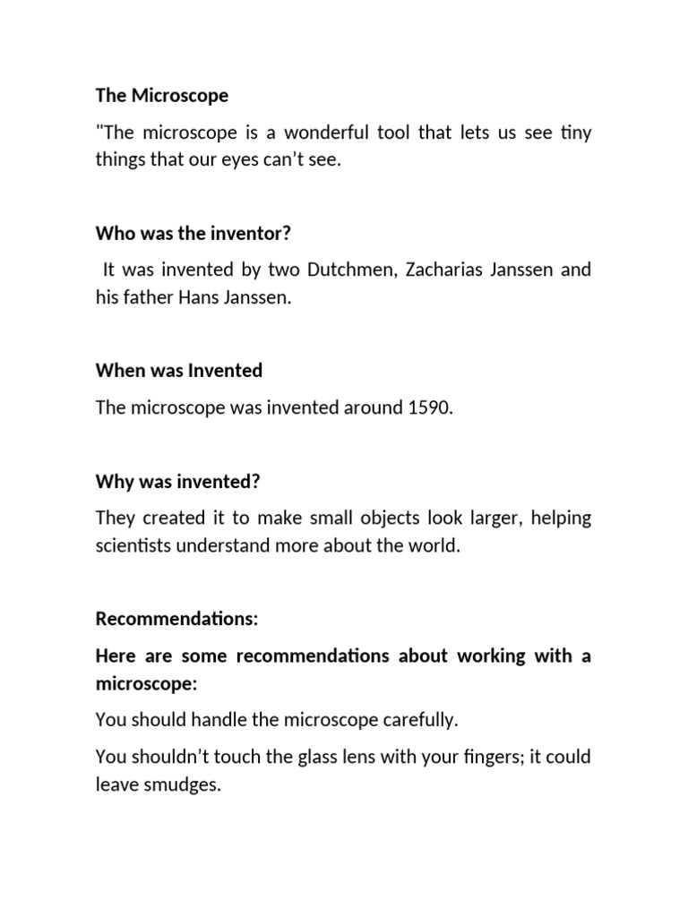 The Microscope | PDF