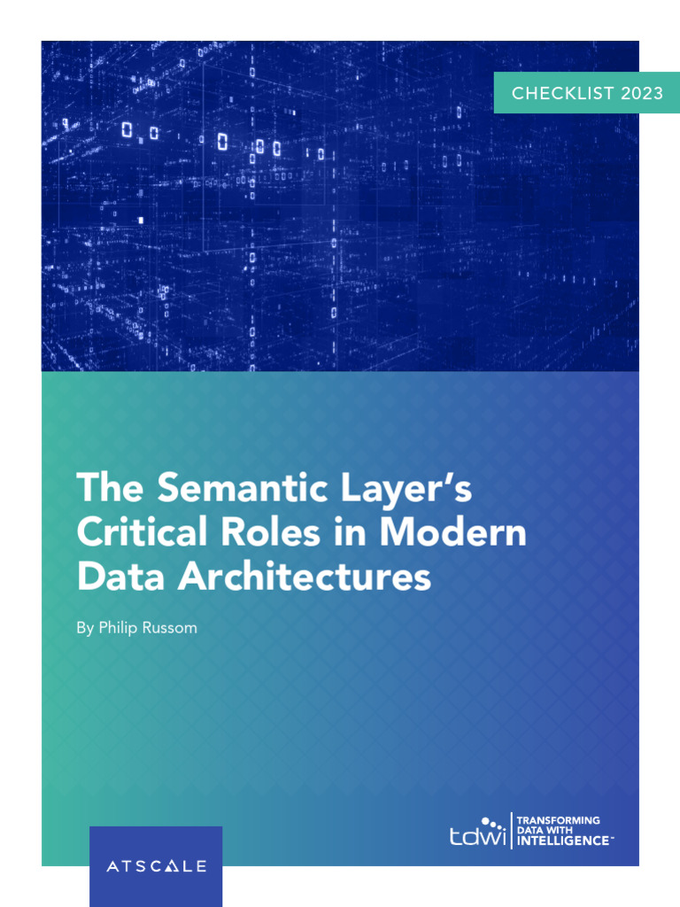 TDWI Checklist Report SLMDA AtScale Russom Web | PDF | Metadata | Data ...