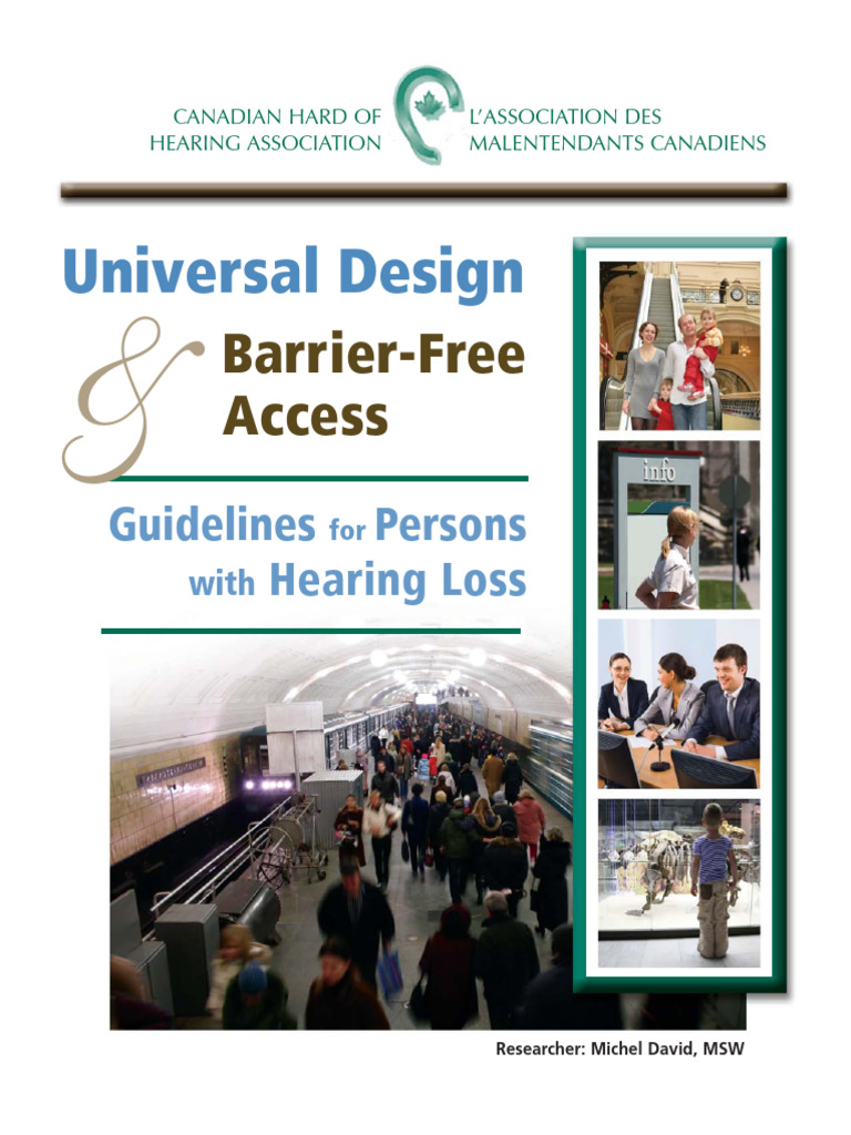 Universal Design and Barrier-Free Access Hardofhearing | PDF ...