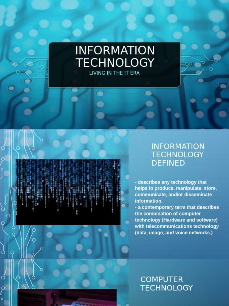 Information Technology Continued | PDF | Integrated Circuit | Computer ...