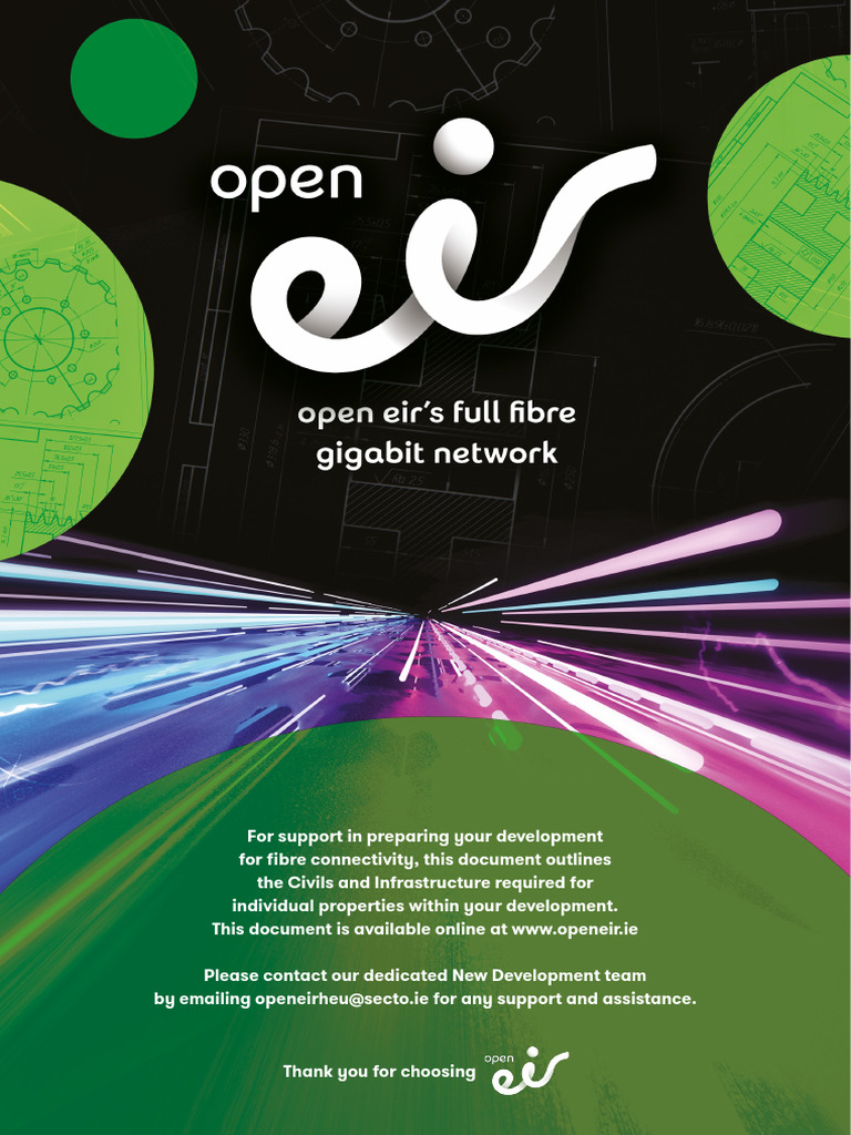 Open eir FTTH Installation Guidelines | PDF | Fiber To The X | Concrete