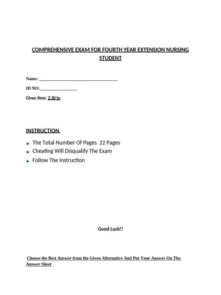 Decidua Basalis in Nursing Exam Context | PDF | Pregnancy | Hypertension