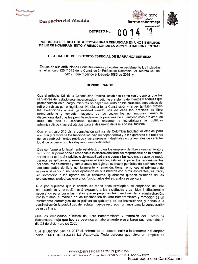 Decreto 014 de 2021 | PDF