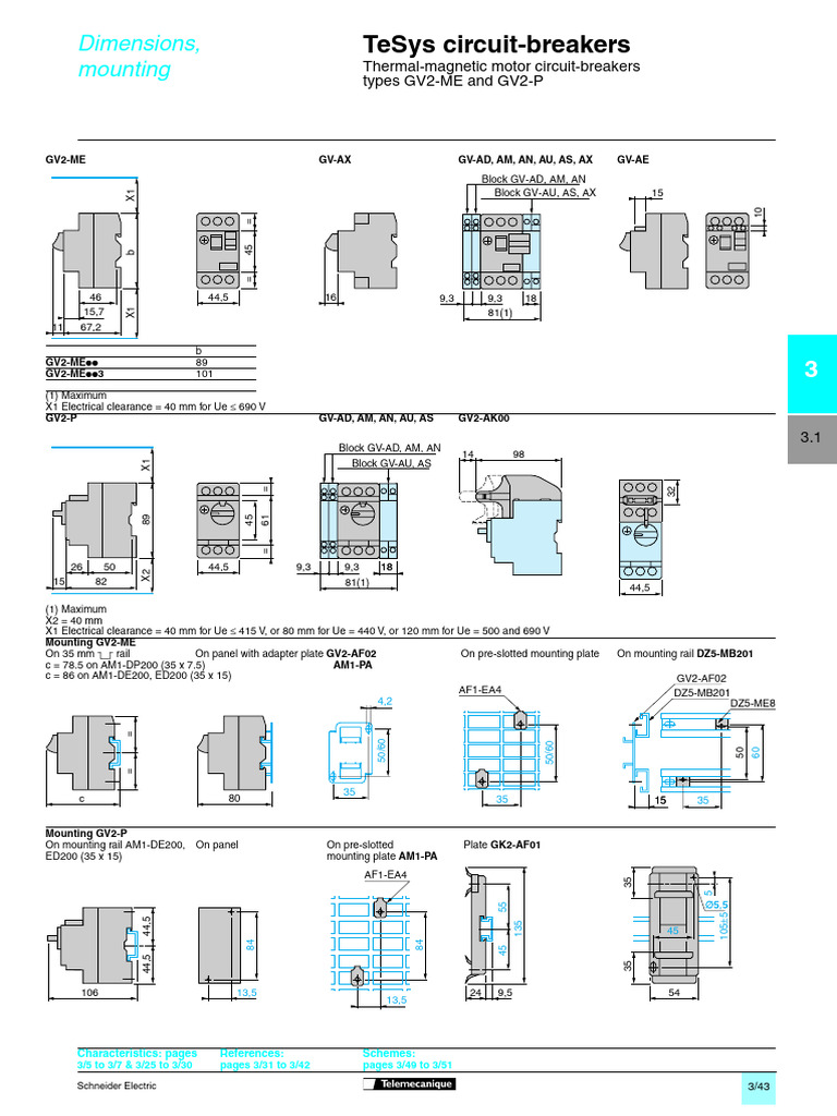 Schneider Electric GV2 Circuit-Breakers | PDF