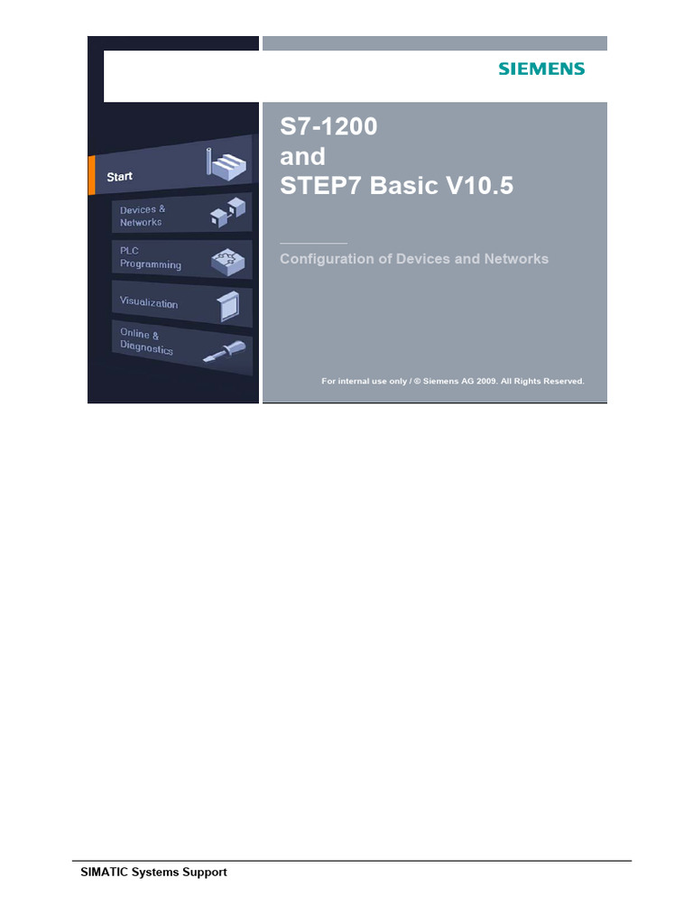30 Step7 Basic V10.5 Configuration Devices and Networks en V11 VN | PDF ...