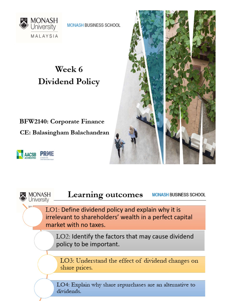 Dividend Policy and Share Repurchases | PDF | Dividend | Share Repurchase