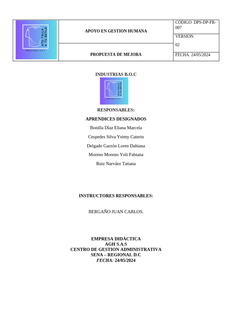 Estrategia Propuesta de Mejora Plmj.. | PDF | Calidad (comercial ...