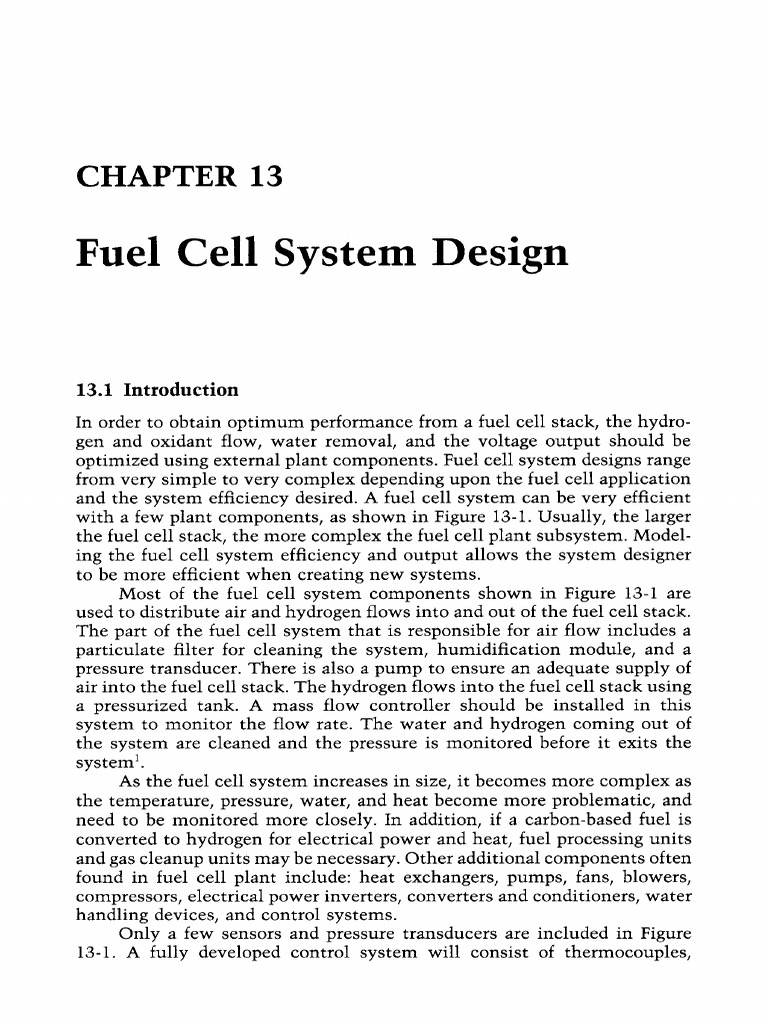 Chapter 13 Fuel Cell System 2008 PEM Fuel Cell Modeling and Simulation ...