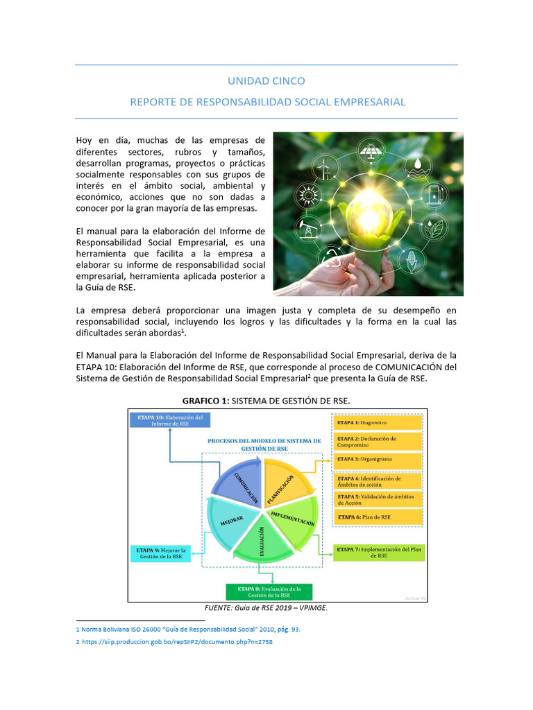 Guía para Informe de RSE Efectivo | PDF | Responsabilidad social ...