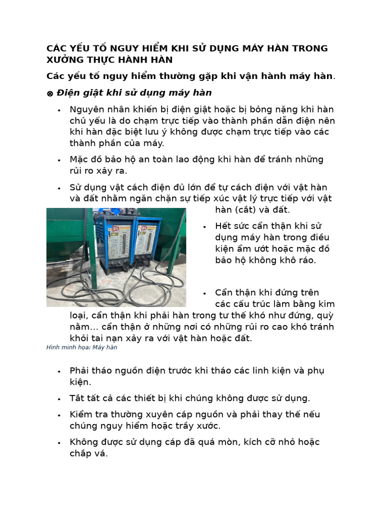 Các yếu tố nguy hiểm | PDF