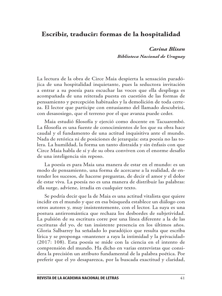 Formas de La Hospitalidad 1 | PDF | Poesía | Escritores