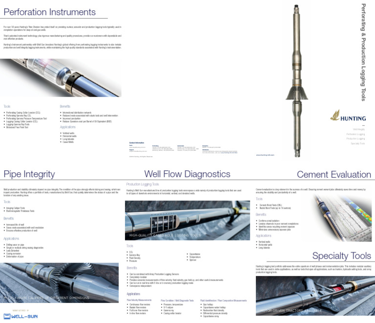 BRCH HT - WSInstr TriFold | PDF | Flow Measurement | Casing (Borehole)