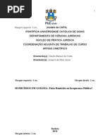 Modelo Projeto de pesquisa PUC-Goiás