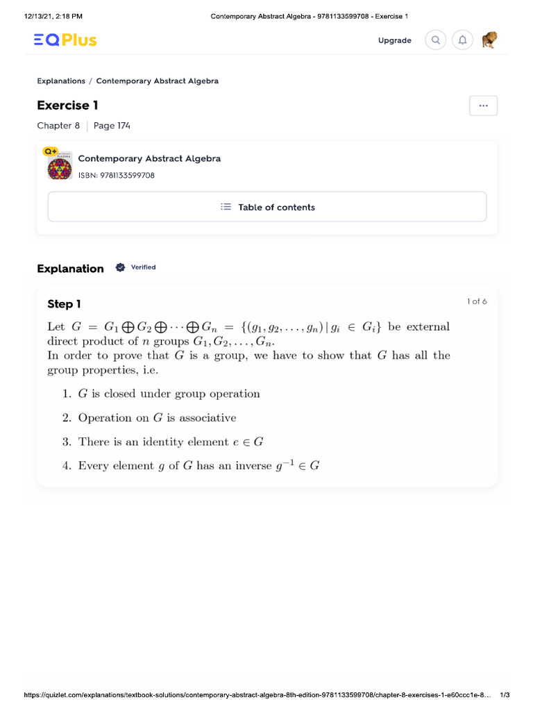 q1 Gallian Solution CH 8 | PDF