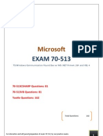 Microsoft: EXAM 70-513