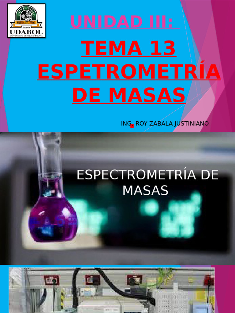 Espectrometría de Masas: Fundamentos y Aplicaciones | PDF ...