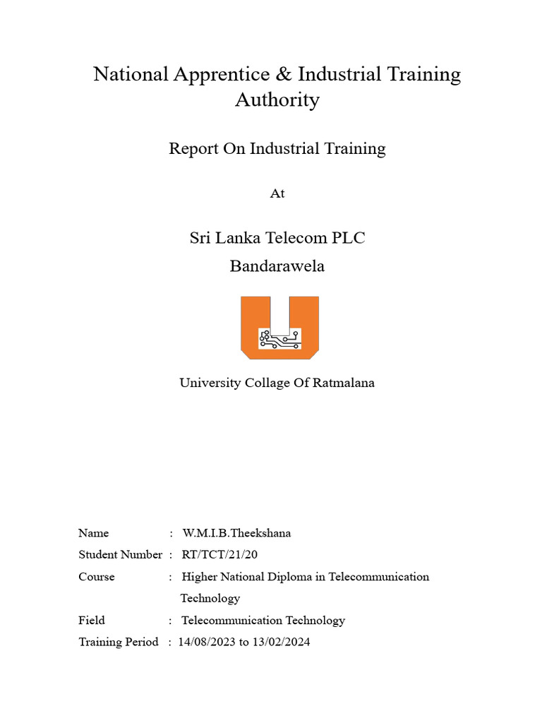 NAITA Industrial Training Report 2023 | PDF | Optical Fiber | Fiber ...