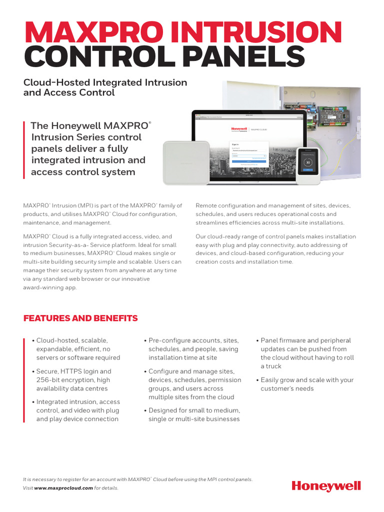 MAXPRO Intrusion Control Panel Overview | PDF | Cloud Computing ...