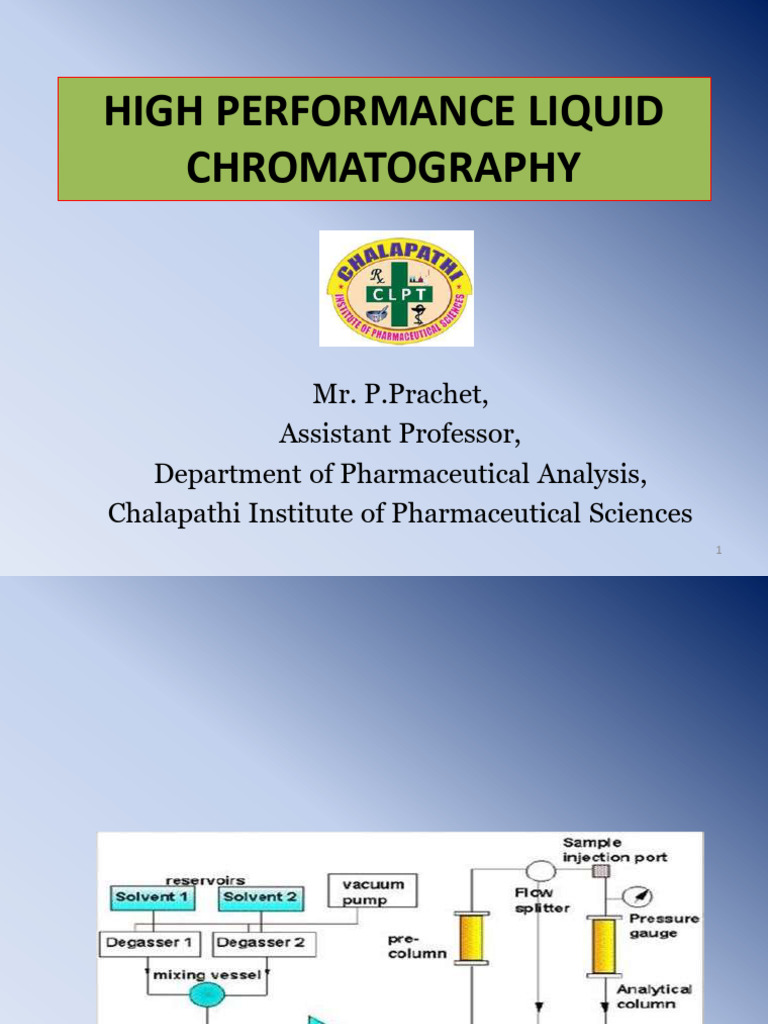 HPLC | PDF | High Performance Liquid Chromatography | Chromatography