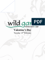 Valentine's Day: Tuesday 14 February